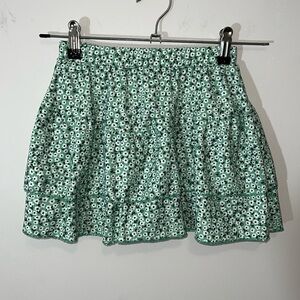 Zara Floral Tiered Kids Skirt NWOT